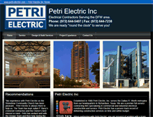 Tablet Screenshot of petri-electric.com